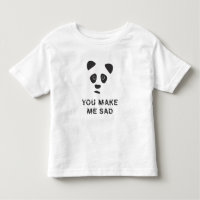 Du machst mich traurig. Trauriger Panda.