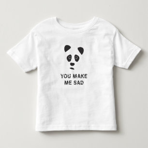 Du machst mich traurig. Trauriger Panda. Kleinkind T-shirt