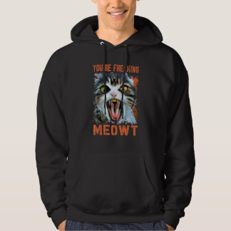 Du machst mich völlig verrückt Vintage-Cat-Meme- Hoodie