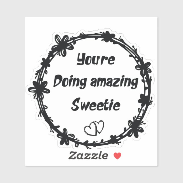 Du machst Phantastisch, Sweetie Retro Aufkleber (Blatt)