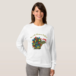 Du machst Weihnachten heller! Cartoon Turtle T-Shirt