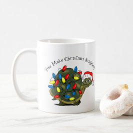 Du machst Weihnachten heller! Turtle Coffee Tasse