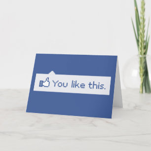 Du magst dieses lustige Facebook Karte