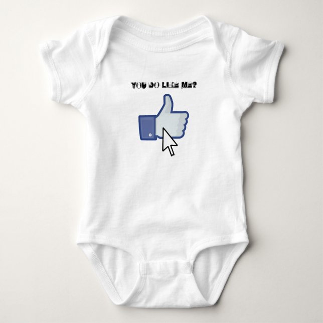 Du magst mich? baby strampler (Vorderseite)