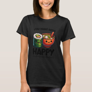 Du Maki Miso Glücklicher Sushi Pun Filipino Japani T-Shirt