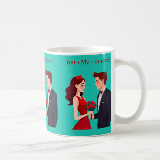 Du + Me = Forever Romantic Couple Tasse