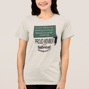 Du merkst nie, wie sarkastisch du bist Lustiger Sp Tri-Blend Shirt