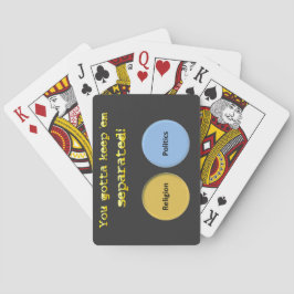 Du musst mich getrennt behalten haben - Politik un Spielkarten