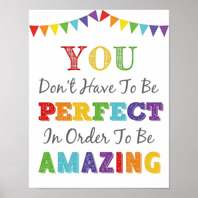 Du musst nicht perfekt sein, um Phantastisch zu se Poster (Vorne)