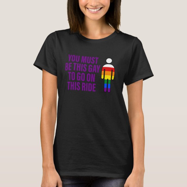 Du musst so schwul sein, um auf diesem LGBT-Parcou T-Shirt (Vorderseite)