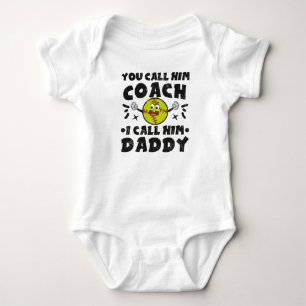 Du nennst ihn Coach, ich nenne ihn Daddy, Süße Sof Baby Strampler