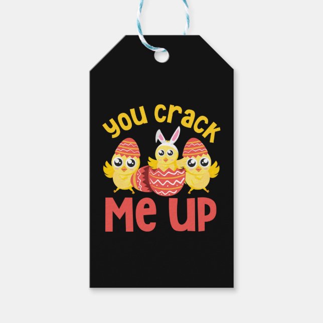 Du nimmst mir Osterstäbchen auf Geschenkanhänger (Vorderseite)