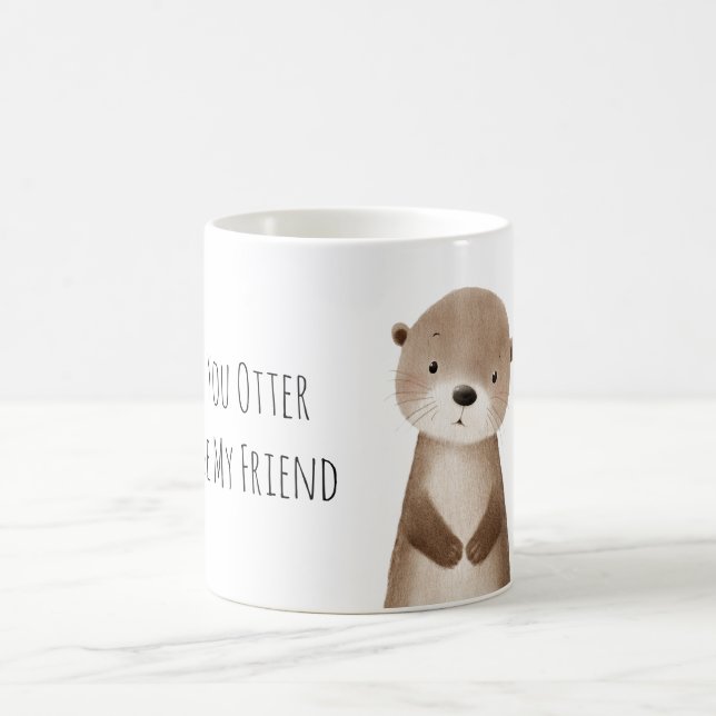 Du Otter Sei Mein Freund Tier Kaffeetasse (Mittel)
