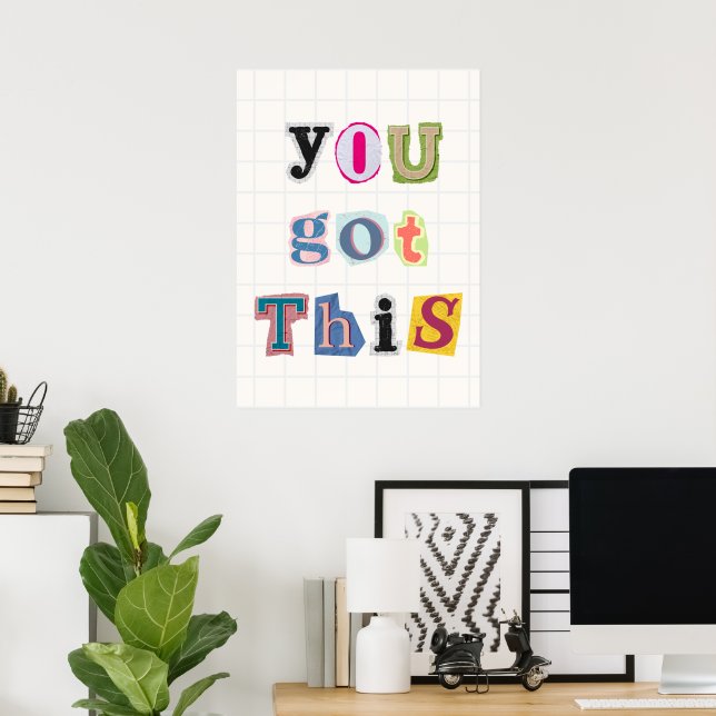 Du packst das  poster (Heimbüro)