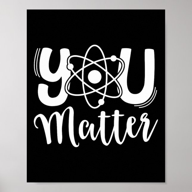 Du Problem Wissenschaftslehrer Chemie Biologie Art Poster (Vorne)