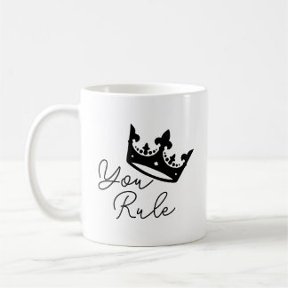 Du regierst Ehefrau Krone Personalisiertes Jubiläu Kaffeetasse