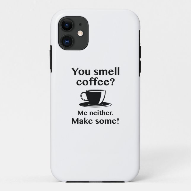 Du riechst Kaffee Case-Mate iPhone Hülle (Rückseite)