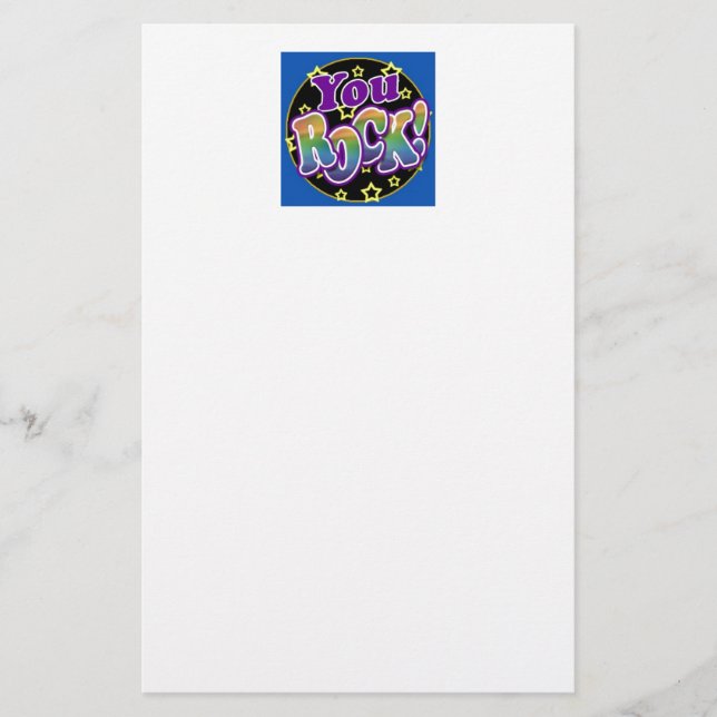 Du Rock! Briefpapier (Vorderseite)