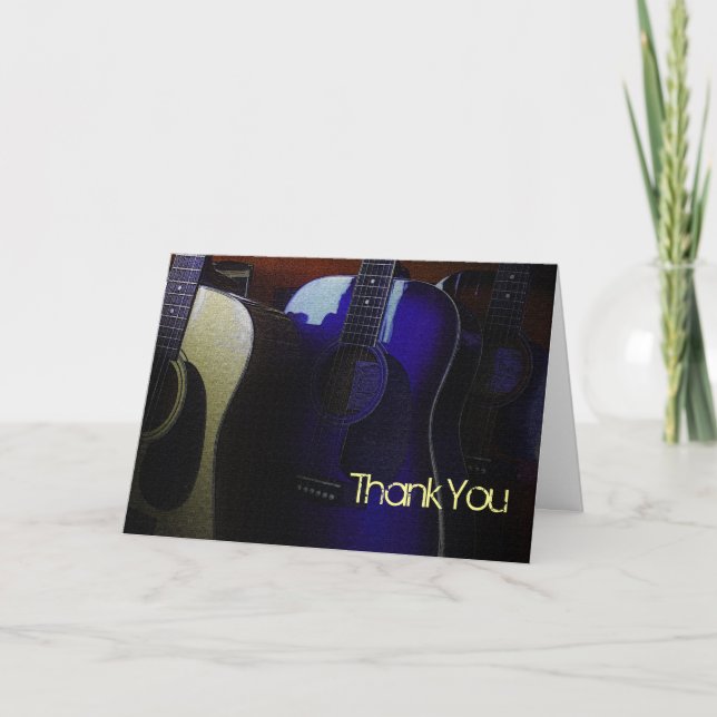 Du Rock! Dankeschön Grußkarte Dankeskarte (Vorderseite)