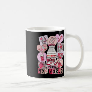 Du rockst mein Welt Herz Krankenschwester Liebe Kr Kaffeetasse