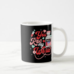 Du rockst meine Welt Krankenpfleger Valentinstag E Kaffeetasse