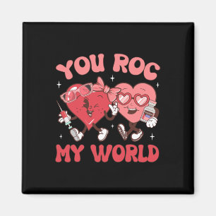 Du Rockst Meine Welt Krankenpfleger Valentinstag E Magnet