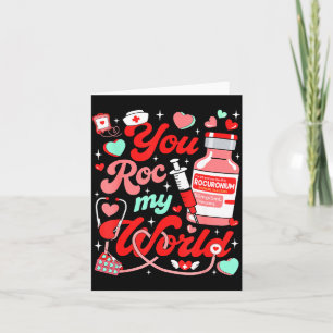 Du Rockst Meine Welt Krankenschwester Valentinstag Karte