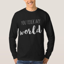 Du rockst meine Welt Sprüche Zitate Liebe T-Shirt