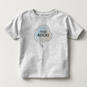 Du rockst Text in Chat-Wolke Emoji Kleinkind T-shirt
