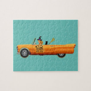 Du sagst Hexe wie ein schlechtes Halloween-Spaß Puzzle