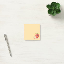 Du schaffst das! Fröhliche Erdbeer-Post-It-Notizen Post-it Klebezettel