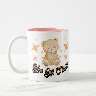 Du Schaffst Das Inspirations-Tasse Zweifarbige Tasse