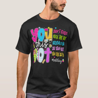 Du Schaffst Das Kein Stress Rock The Test Day T-Shirt
