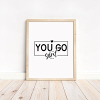 Du schaffst das - Minimalistisches Motivationszita