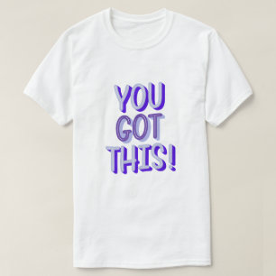 Du Schaffst Das Motivations-Typografie-Design T-Shirt