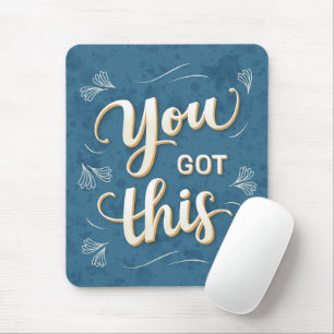 Du Schaffst Das: Motivierendes Zitat Buchstaben Ku Mousepad