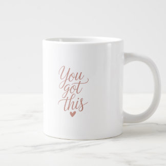 Du Schaffst Das — Motivierendes Zitat Kaffeetasse Jumbo-Tasse