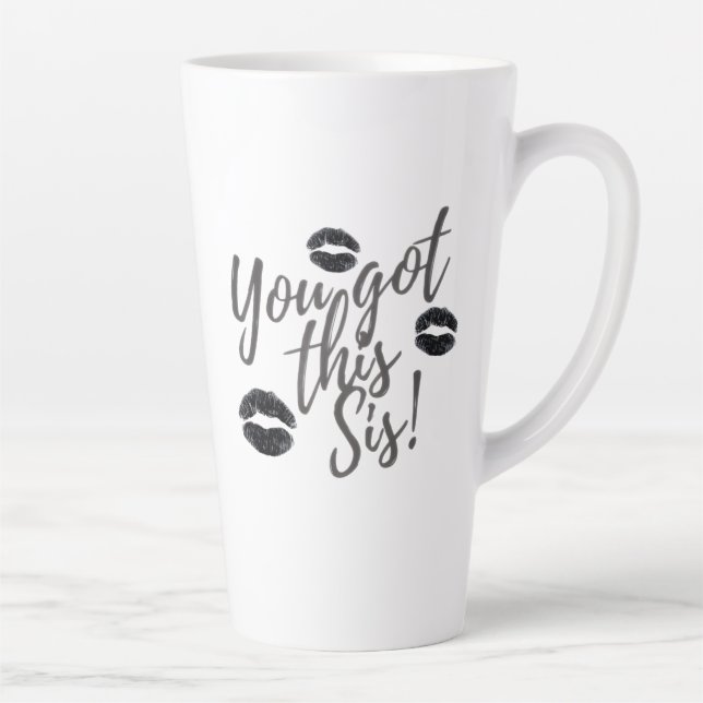 Du Schaffst Das Sis Latte Tasse (Rechts)