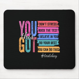 Du Schaffst Dies Testtag Motivierender Lehrer Zust Mousepad