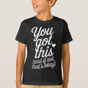 Du Schaffst Es Motivationszitat Design T-Shirt