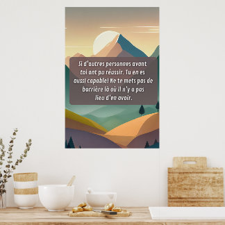 Du schaffst es poster