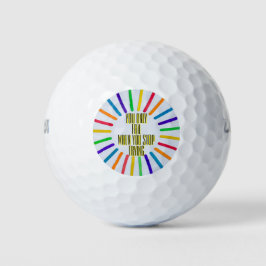 Du scheiterst nur, wenn du aufhörst zu versuchen golfball