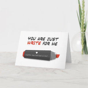 Du schreibst nur für mich Valentinstag Feiertagskarte