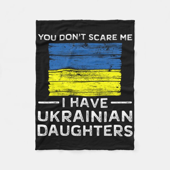 Du schüchterst mich nicht ein, ich habe ukrainisch fleecedecke (Vorderseite)