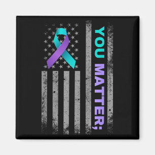Du Selbstmordpräventionsbewusstsein Amerikanische  Magnet
