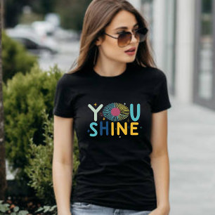 Du Shine Minimal Elegante Frauen T - Shirt