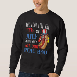 Du siehst aus wie der 4. Juli, der mich Lust auf e Sweatshirt