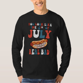 Du siehst aus wie der 4. Juli Patriotikamerikaner T-Shirt