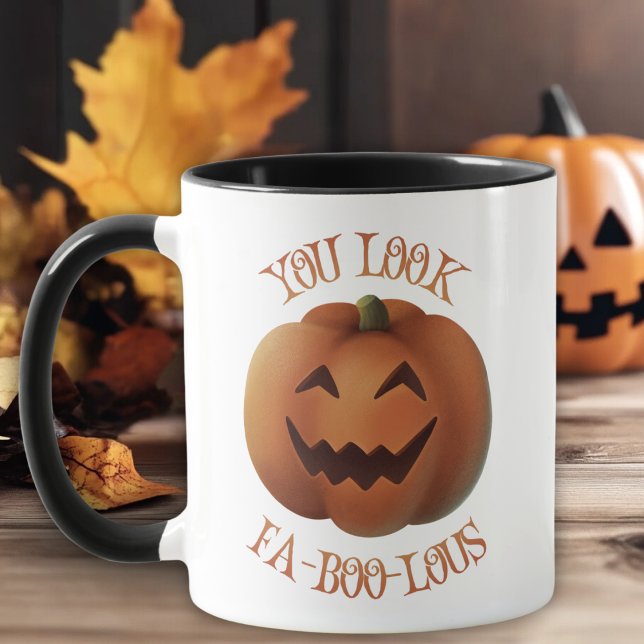 Du siehst FaBooLous Funny Halloween aus Tasse (You Look FaBooLous Cute Halloween Mug)