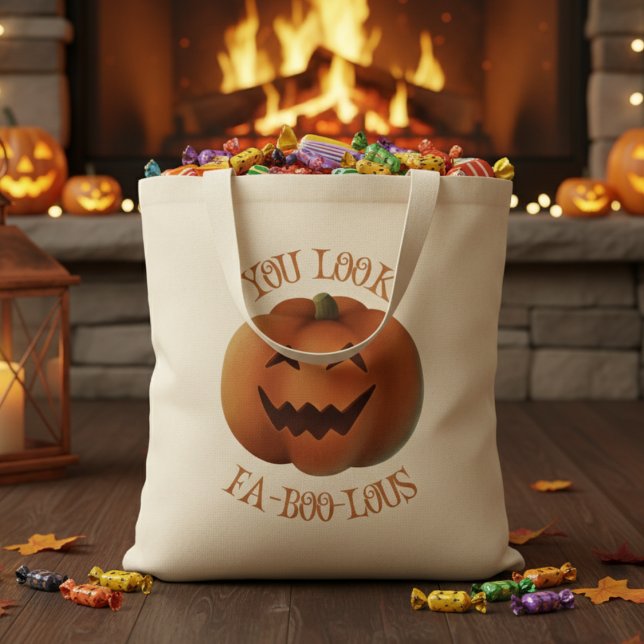 Du siehst FaBooLous Halloween aus Tragetasche (You Look FaBooLous Halloween Tote Bag)